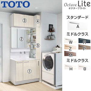 ●【期間限定】【SALE】洗面化粧台セット オクターブLite[間口900mm][高さ2300mm][片引き出し][シャワー水栓][スウィング3面鏡][ワイドLED][エコミラー][ウォールキャビネット][トールキャビネット][一般地]▲
