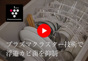 動画：リンナイ ビルトイン食洗機：プラズマクラスター