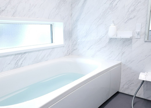 ハウステック：軟水器アクアソフト：清潔で綺麗なバスルーム