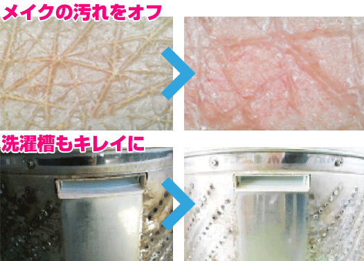 ナノバブル：ビューティアクア：洗浄：汚れが、すっきり