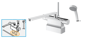 浴室蛇口・水栓 台付(デッキ)タイプ