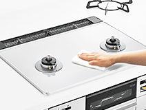 天板の種類：ガラスコート