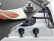 天板の種類：アルミトップ、ステンレストップ