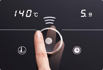 スマートコンロ:温度設定やタイマー設定