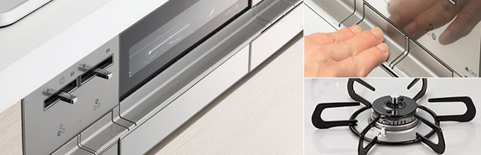 ブリリオ(BRilliO)：華やかな雰囲気のビルトインガスコンロ