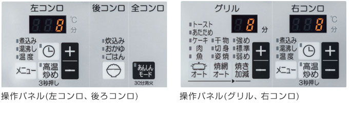 フェイシスグランド(FACEIS GRAND)の操作パネル