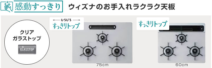 ウィズナ(WITHNA):クリアガラストップ