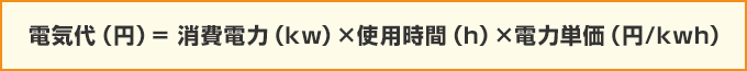 電気代の算出式