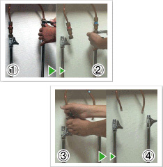 古い蛇口のアダプターを取り外す