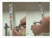 アダプターを取り付ける