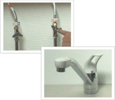 止水栓を開けて完成