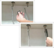 上面施工用アダプターの取り付け