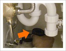 防臭パッキンの取り付け