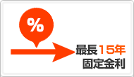 メリット4：最長15年固定金利
