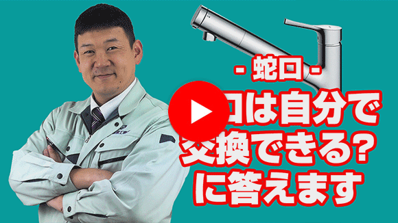 動画： 蛇口を自分で交換できますか？