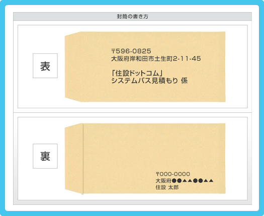 封筒の書き方