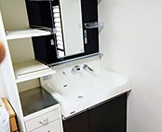 洗面化粧台交換工事 奈良県磯城郡