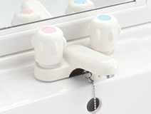 水栓の種類：2ハンドル水栓