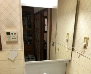 洗面化粧台交換工事 大阪府門真市