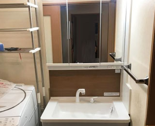 洗面化粧台交換工事 東京都国分寺市