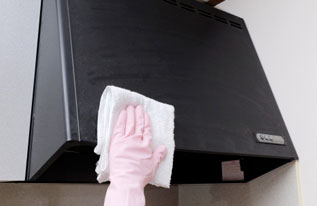 レンジフード 内部のホコリや汚れ