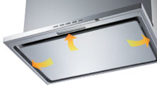 富士工業(FUJIOH)レンジフード機能：整流板