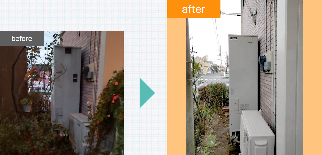 埼玉県越谷市｜エコキュート交換工事：ビフォーアフター