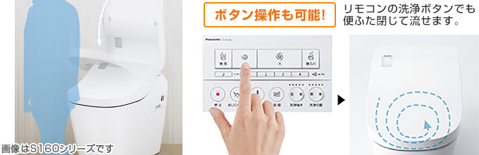 パナソニック アラウーノL150:クローズ洗浄モード