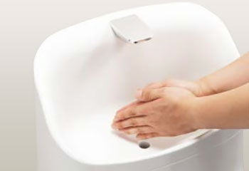 LIXIL(INAX) アメージュZAシリーズ：お掃除リフトアップ