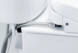 ホースがすっきり収まる