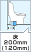 床：200(120)mm