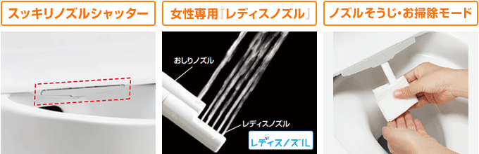 LIXIL(INAX) KA・KBシリーズ「キレイノズル」