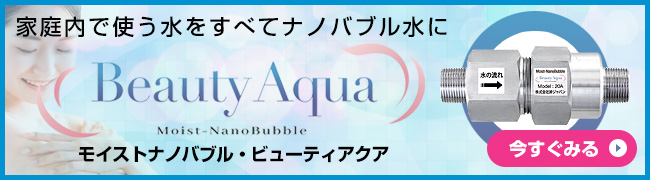 モイストナノバブル：ビューティアクア